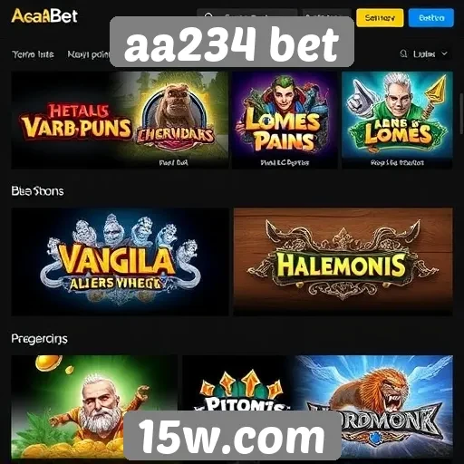 Novidades nos jogos disponíveis no aa234 bet